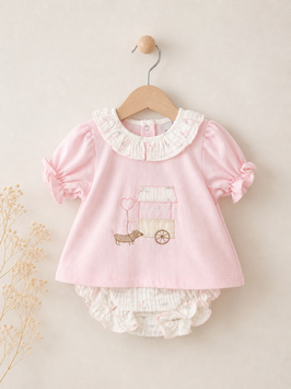 Babidu 2 teil. Outfit mit Applikation Nr.OMS26/02