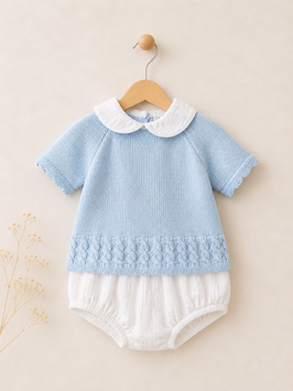 Babidu 2 teil. Outfit mit Feinstrickpullover Nr.OJS26/03
