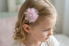 Barrette poussière d'étoile en tulle
