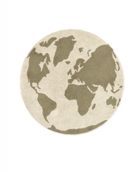 LORENA CANALS tapis recyclé lavable / world map