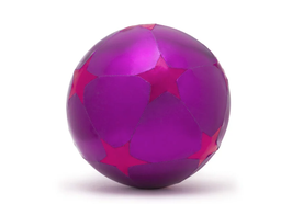 RATATAM ballon tissu étoiles 30 cm violet