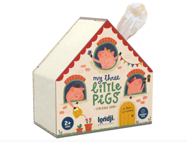 LONDJI wooden toy my 3 little pigs +2 ans