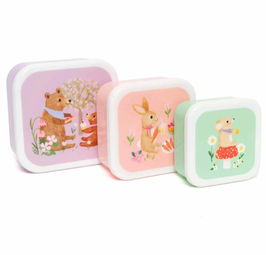 PETIT MONKEY set de 3 boites / animals picnic