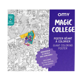 OMY poster géant à colorier / magic college