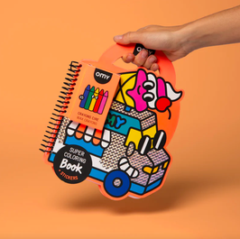OMY cahier de coloriage et stickers / yummy