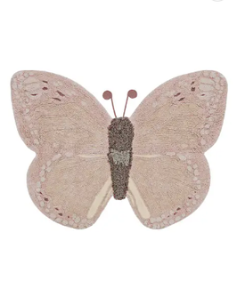 TAPIS LAVABLE EN COTON ANIMAL BABY BUTTERFLY