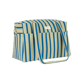 NOBODINOZ sac à langer STORIES / green blue stripes