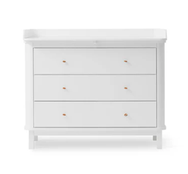 Oliver Furniture commode à langer 3 tiroirs blanc