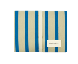 NOBODINOZ tapis de change STORIES / green blue stripes