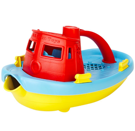GREEN TOYS tugboat red