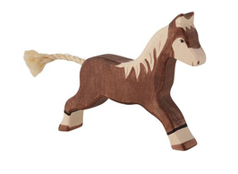 HOLZTIGER cheval marchant marron foncé