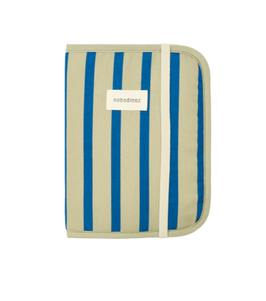 NOBODINOZ protège carnet de santé STORIES / green blue stripes