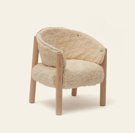 Charlie Crane chaise SABA fur milk
