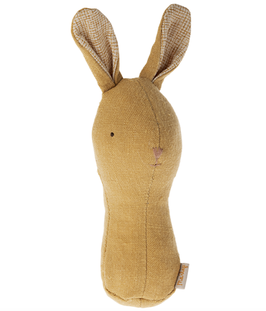 MAILEG Lullaby friends, Hochet bunny - dusty yellow