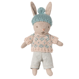 Maileg winter rabbit micro sand / mint