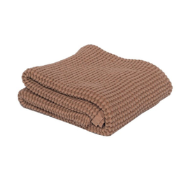 MALLINO plaid gauffré / cinnamon