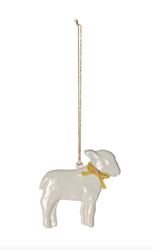Maileg décoration à suspendre / lamb yellow