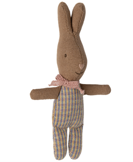 Maileg lapin MY / rose/bleu à carreaux