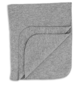 ENGEL couverture en laine / gris chiné chiné