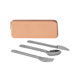 CITRON pochette couverts / rose