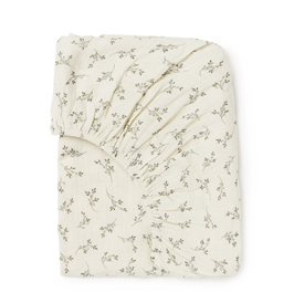 BABYSHOWER housse matelas à langer / olive bloom