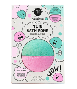 NAILMATIC boule de bain duo / rose et vert