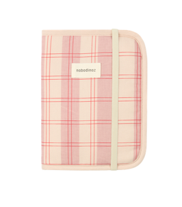 NOBODINOZ protège carnet de santé STORIES / powder red checks