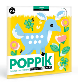 POPPIK stickers 2ans+ / animaux de la forêt