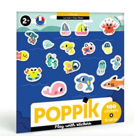 POPPIK stickers 2ans+ / animaux de la mer