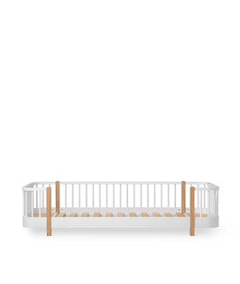 Oliver Furniture wood original lit au sol / blanc et chêne