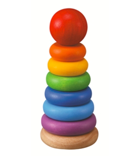 PLAN TOYS anneaux à empiler 12M+