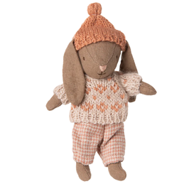 Maileg winter bunny micro / brown rose