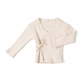 NIXNUT haut kimono rib / cream