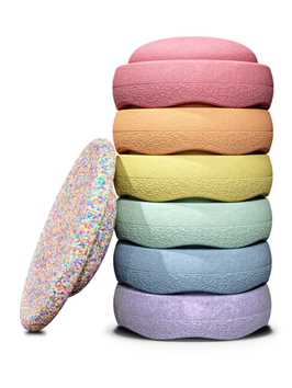 STAPELSTEIN / supere confetti rainbow set pastel
