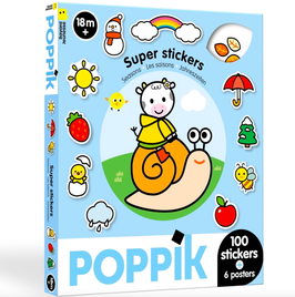 POPPIK super stickers 18mois+ / les saisons