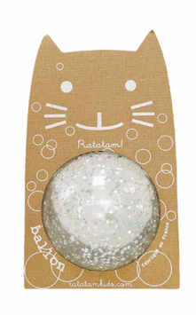 RATATAM ballon bulle argent 10 cm