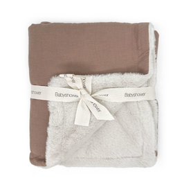 BABYSHOWER plaid hiver polaire / caramel glacé