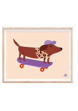 MA PETITE VIE affiche / chien skater