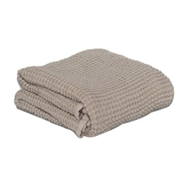 MALLINO plaid gauffré / almond