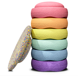 STAPELSTEIN / set pastel confetti rainbow