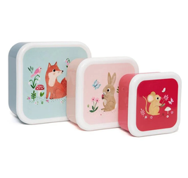 PETIT MONKEY set de 3 boites / woodland stone blue