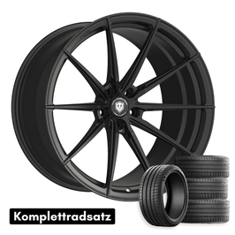 Komplettradsatz Raffa Wheels RFS-03 | Forged Series | Black Matt 9x20 ET30 LK 5x112 | Cupra Formentor