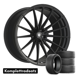 Komplettradsatz Raffa Wheels RFS-02 | Forged Series | Black Matt 9x20 & 10x20 | BMW 2er G42