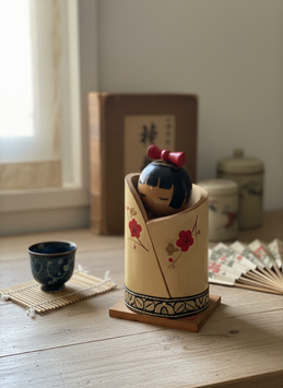 Kokeshi Kaguya - La grâce du bambou et le souffle des fleurs de prunier