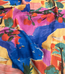 Crêpe de viscose texturé - Capri