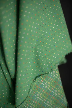 Green bobbette - Coton indien - cross stitch - Merchant and Mills