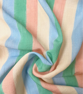 viscose rayures - Sorbet
