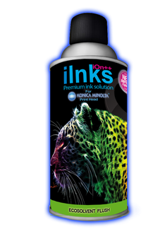 iInk  FLUSH iKon Ecosolvent odorless iOn++ System for Hp® Konica Minolta® print head