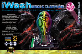 iWASH magic cleaning Kit for Epson®, DX4 DX5 DX6 pigment series