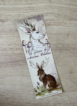 marque page animaux fabuleux "jackalope"